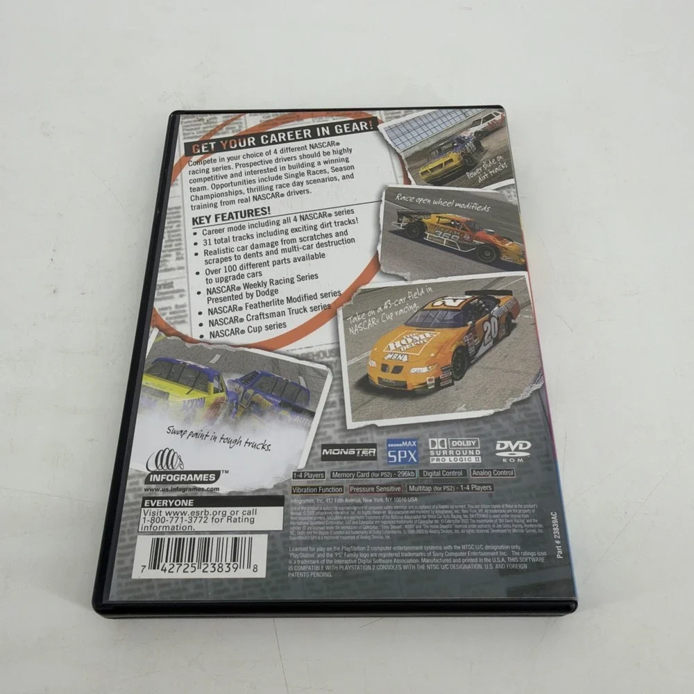 NASCAR Dirt to Daytona (Sony PlayStation 2, 2002) CIB – Complete